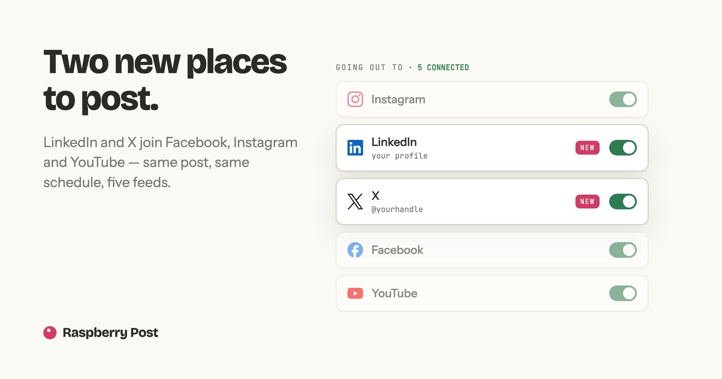 LinkedIn and X are in